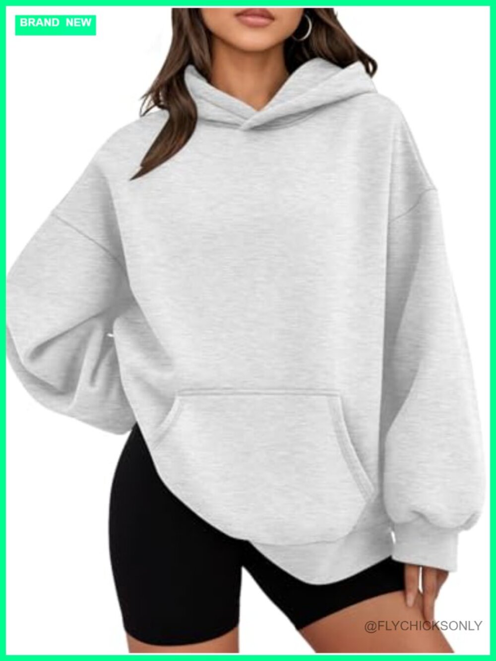 Womens Oversized Hoodie Long Sleeve Pullover Kangaroo Pocket Casual Sweatshirt